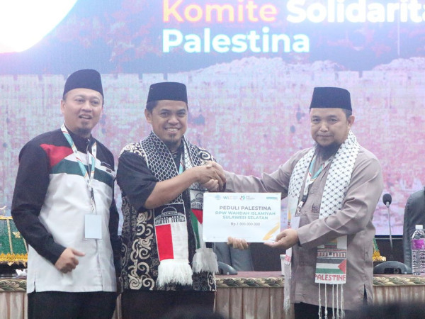 DUKUNG KEMERDEKAAN PALESTINA, WI SULSEL DAN WIZ PASANGKAYU DONASI MILYARAN RUPIAH